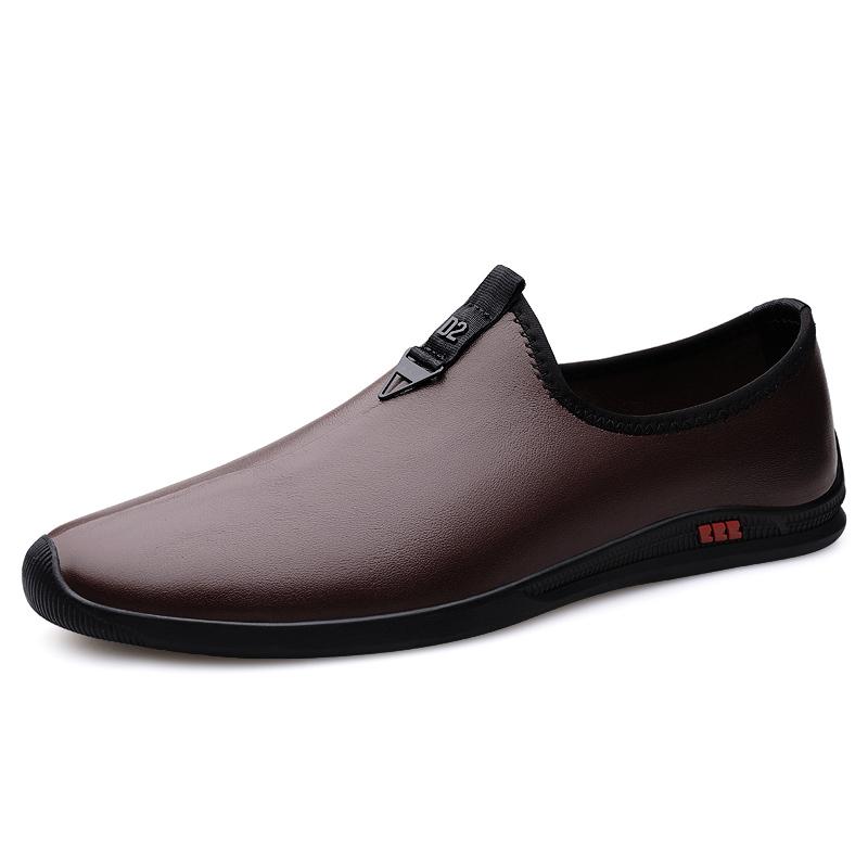 Fashion Fashion Genuine Leather Men's Casual Shoes Luxury Brand Formal Men Loafers Moccasins Italian Breathable Slip on Male Boat Shoes