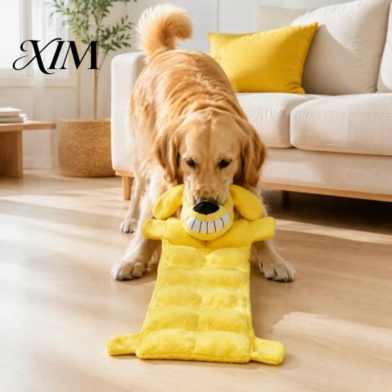 Anxiety Relief for Dogs Interactive Plush Dog Toy, Squeaky Chew Muscle Pet Chewing Toys Design, Stuffed Animal Toy Aggressive Chewers Durable