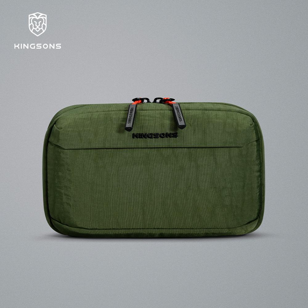 Kingsons Men Women Electronics Tech Pouch Digital Accessories For Passport Travel Business 420D Nylon Waterproof Minimalist