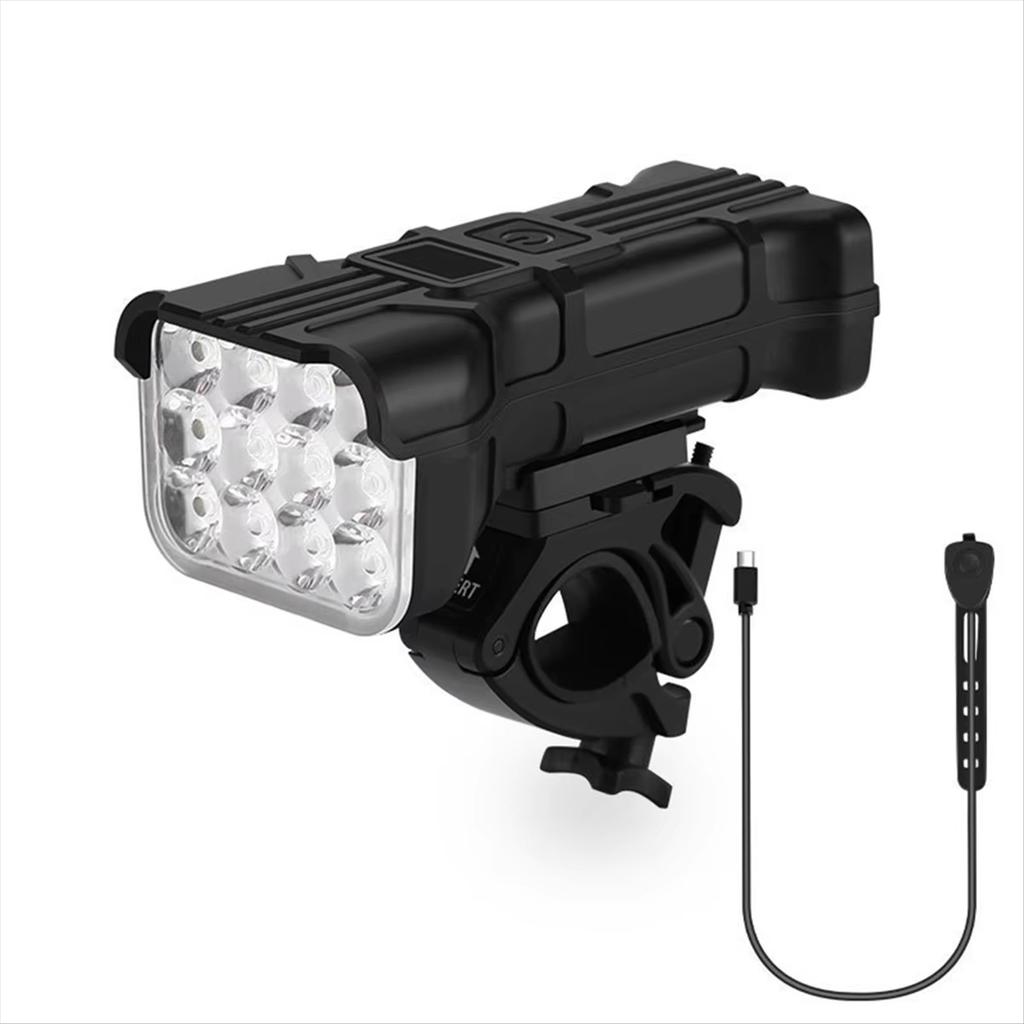Bicycle Front Rear Light 1800mAh LED Bike Light 6500K Bike Head Lamp Flashlight 360 Rotation 500LM with Horn Bicycle Accessories