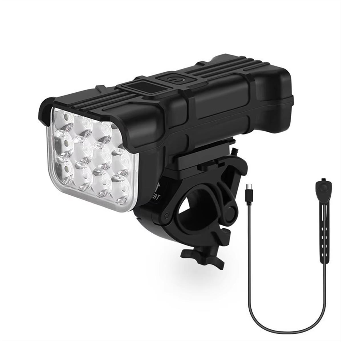 

Bicycle Front Rear Light 1800mAh LED Bike Light 6500K Bike Head Lamp Flashlight 360 Rotation 500LM with Horn Bicycle Accessories
