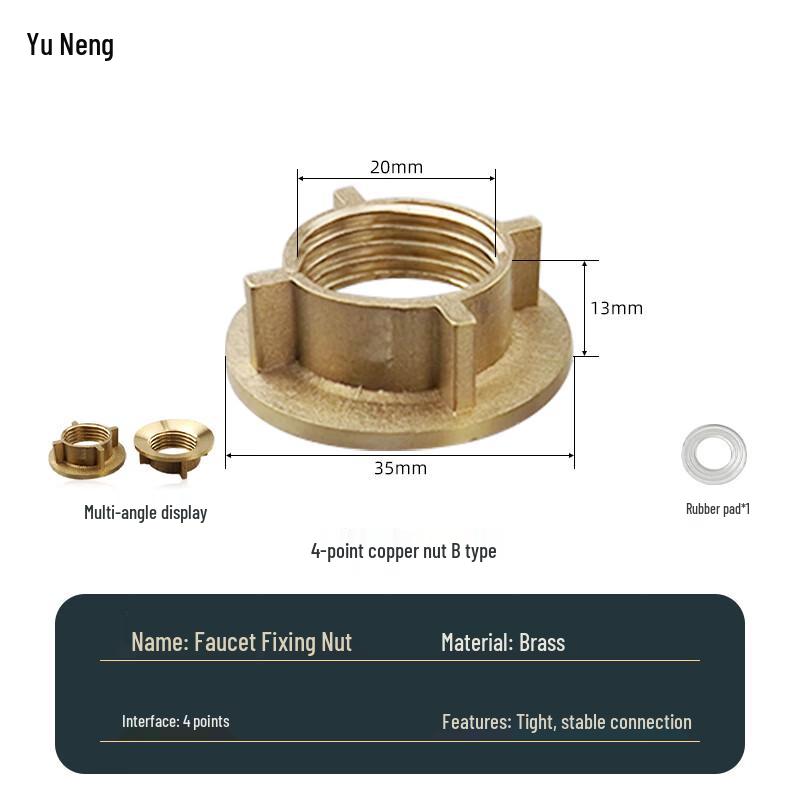 Faucet Mounting Nut Fixing Kit