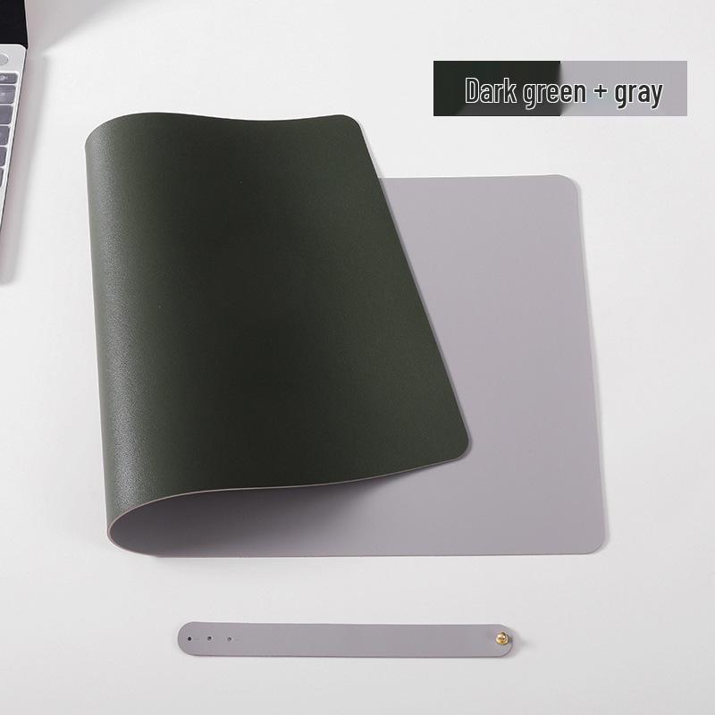 Leather Cartoon Mouse Pad with Logo Printing - Extra Large Double-Sided Desk Mat for Students