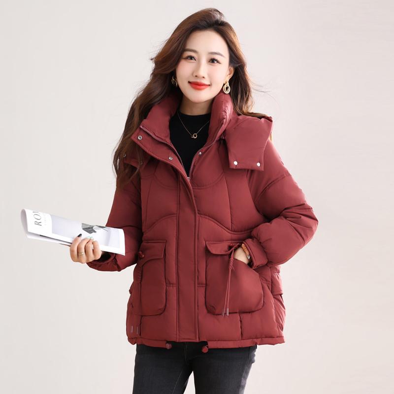 

Женская зимняя куртка 2024 года из натурального пуха белой утки - маленькие и большие размеры, толстая и теплая, короткая модель 6XL (suggested 165-180 lbs) красный