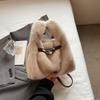 New Cute and Versatile Faux Fur Top Handle Bag Women Fashion Korean Crossbody Shoulder Bag Leisure Commuting Bucket Bag