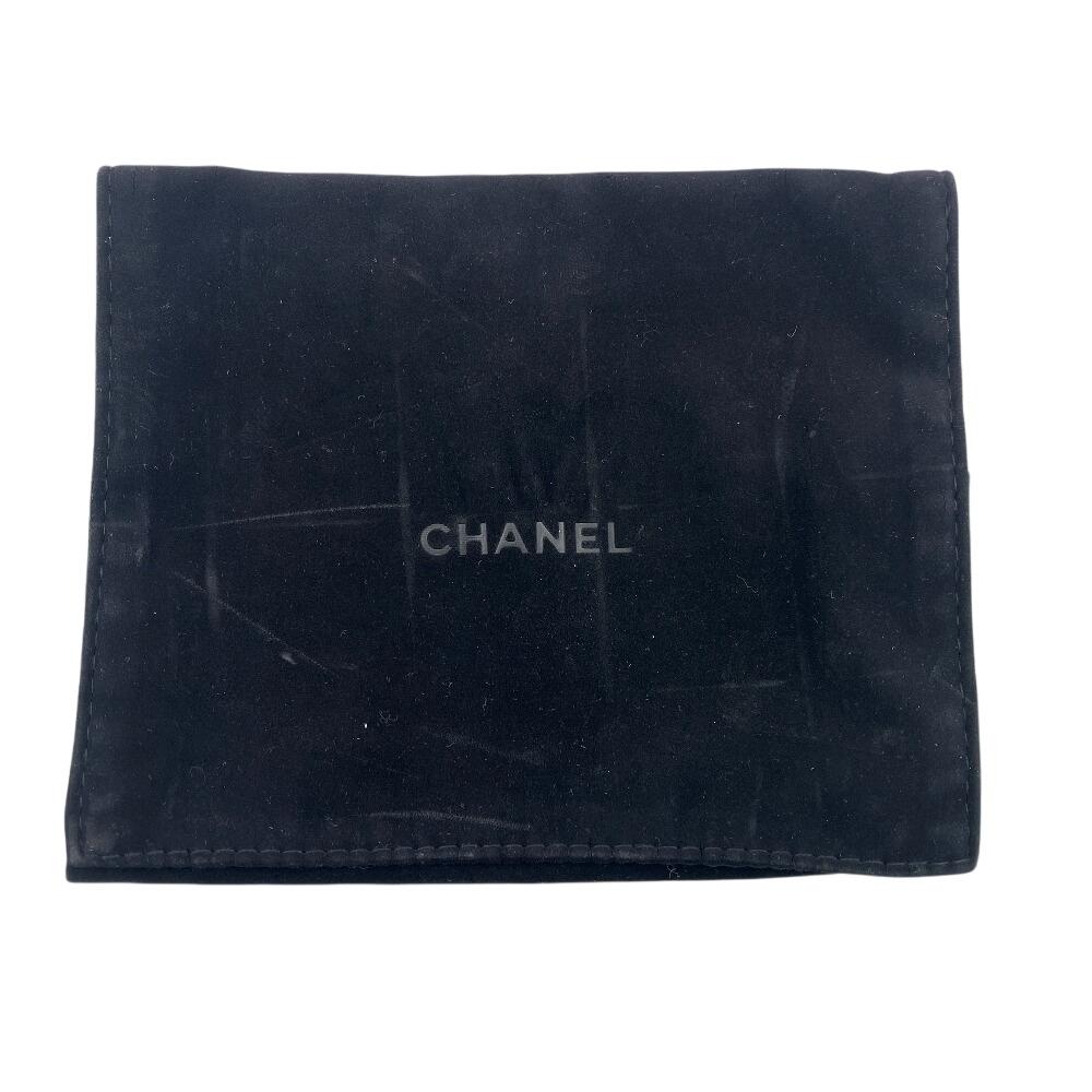 CHANEL Compact wallet Matrasse caviar skin Caviar skin Tri-fold wallet beige Caviar skin Used