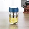 Double Wall Borosilicate Glass Tea Infuser Tumbler