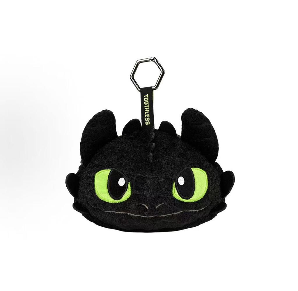 Genuine How To Train Your Dragon Toothless & Light Fury Plush Keychain 