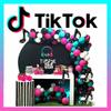 Music Tik Tok Theme Birthday Party Decorations 139pcs Balloon Arch Kit Supplies