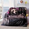 Ghostface Greetings Poster Blanket Flannel Blanket for Bed, Sofa, Camping, Hiking, Picnic Essentials, Gift for Family Fan Gifts