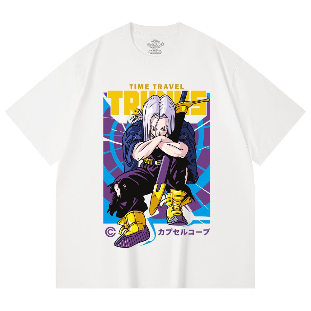 230 Gsm 100% Βαμβάκι Dragon Ball V71 Future Trunks Εκτύπωση Unisex Βαμβακερό T-Shirt