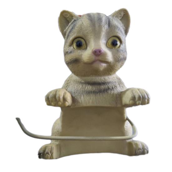 Wall Mounted Toilet Paper Holder Simple Installation Realistic 3D Printed Cat Paper Towel Holder Bathroom Decoration