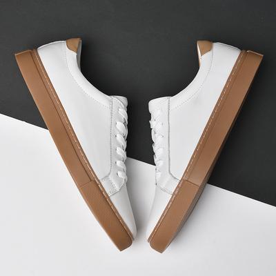 Fashion Men Casual Shoes Big Size 36-49 Genuine Leather Mens Shoes Comfortable Sneakers Man Loafers Breathable High Quality White Shoes