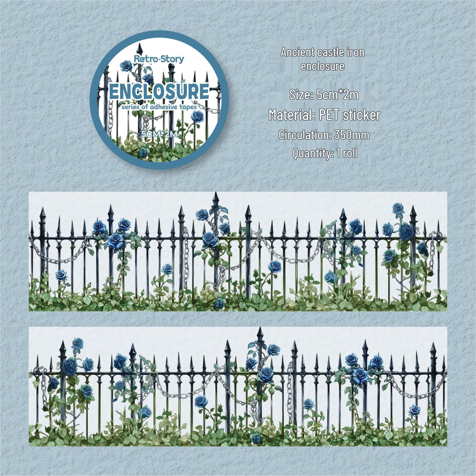 Серия «Ретро-история: Сад за стеной»: Набор tape для DIY-журналинга (Набор из 6) Pack of 6