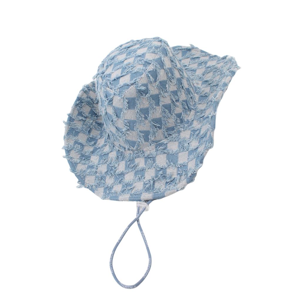 Distressed Sun Hat with Wide Brims Antique Western Theme Hat For Summer Outdoor Beach Travel Men Women Unisex Headwear