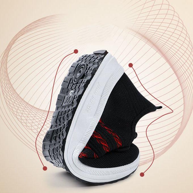 WTEMPO Dámské ležérní tenisky prodyšná síťovaná sportovní obuv matka měkká podrážka lehká neklouzavá jednobarevná obuv