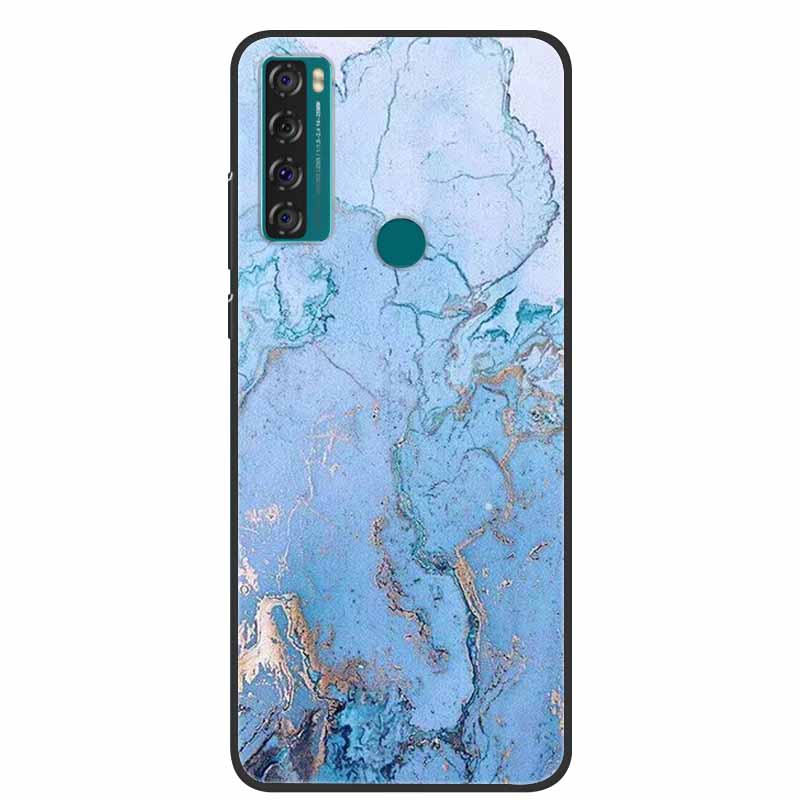 For TCL 20 R 5G Case Marble Silicone TPU Soft Phone Back Cover Case For TCL 20R 5G Funda Bumper Protector Capa Shockproof Coque