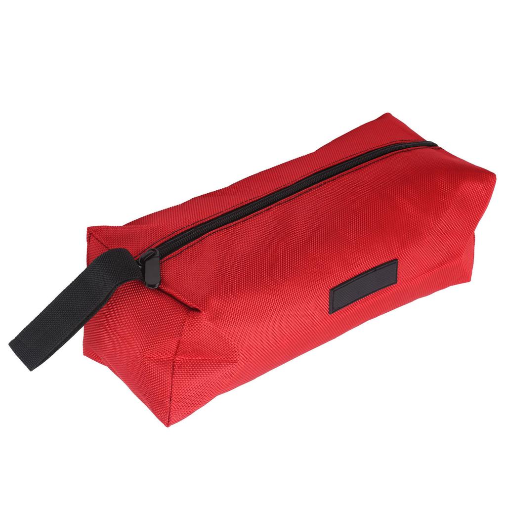 Tool Bag MultiPurpose Thick Electrician Portable Waterproof 1680D Oxford Cloth L(Red )