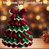 1pc Crochet Christmas Tree Kit - Handmade Holiday Decoration Set, Perfect for Christmas Party Decorations, Christmas Decorations