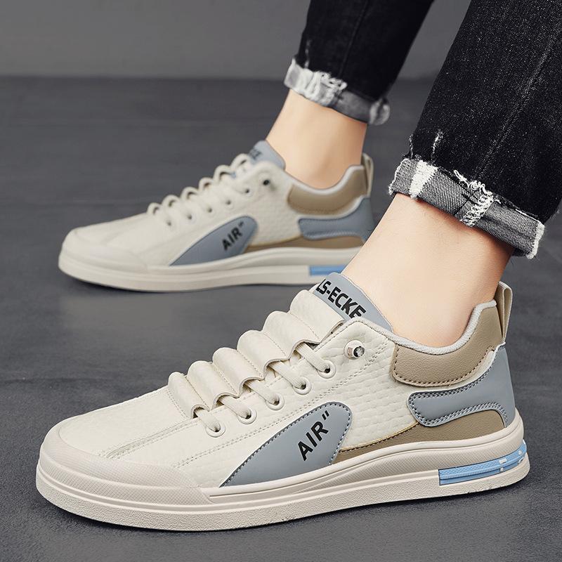 Men's shoes four seasons new low-top foot cover Korean version light contrasting color board shoes youth sports and leisure shoes flat-soled trend