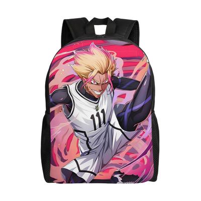 Ryusei Shidou Blue Locks Backpack for Men Women Casual Student Business Daypack Football Anime Laptop Computer Shoulder Bag Gift