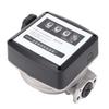 Aluminum Mechanical Fuel Flow Meter 4 Digit Pump Flow Meter Gallon High Accuracy Easy Reading