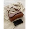 Fashionable Solid Color Asymmetrical Flap Adjustable Shoulder Bag, Suitable For Shopping, Wallets, Shopping, Young Women, College Students