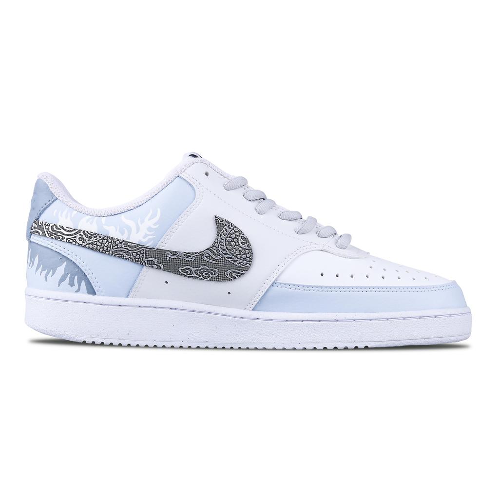 Nike Court Vision 1 Low top Skateboard Shoes Unisex Gray White DH2987-101(Team60-)