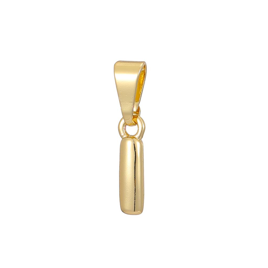 Brass Gold-Plated Letter Pendant - DIY Personalized 26-Letter Necklace