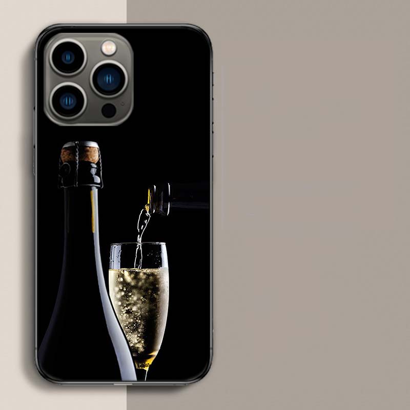 Open Champagne to Celebrate Phone Case For Iphone 17 Air 15 Pro 14 Plus 16 Pro Max 12 13 Mini 11 16E X XS Cover Cute Fundas