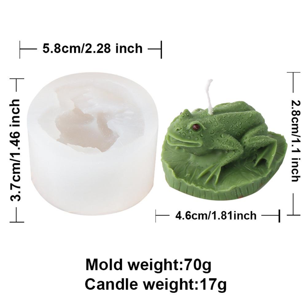 

3D Panda Frog Candle Mold Handmade Cute Animal Soap Aromatherapy Mold Lively Squirrel Gypsum Resin Pendant Desktop Decoration
