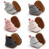 MYGGPP Autumn and Winter Striped Cotton Shoes Cotton Boots Baby Shoes Warm Shoes Baby Shoes Toddler Shoes
