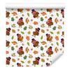 Turkeys Wallpaper White, Cream, Peach and Orange 50x1000