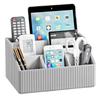 Sitengle Desk Stylish PU Leather Desk Storage for Office Pen Remote Control and Small Item Storage Organizer, Box/Case Supplies, Stationery, Holder,