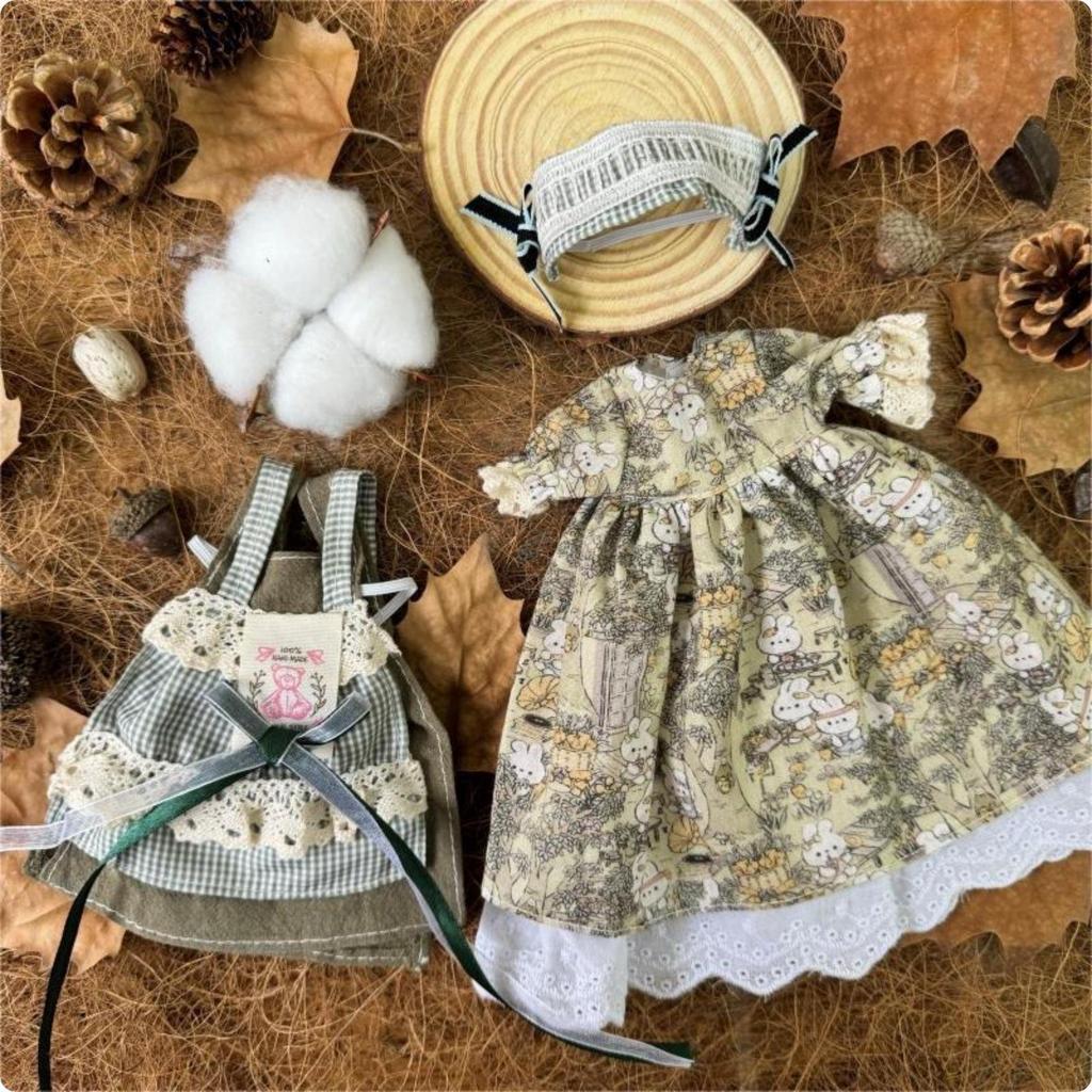 30cm BJD Doll Clothes Set Interchangeable Outfits 1/6 Scale Apparel Soft Textile Outfit