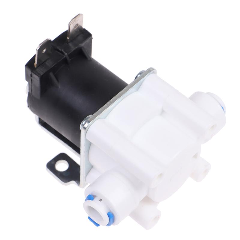 1Pc Inlet Solenoid Valve 12V/24V Pure Water Machine, Water Purifier, Reverse Osmosis 2-Point Quick Connect Valve Switch