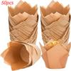 50Pcs Tulip Cupcake Liners Premium Tulip Oilproof Cupcake Liners Baking Cups Cupcake Muffin Liners Holder Cupcake Wrappers
