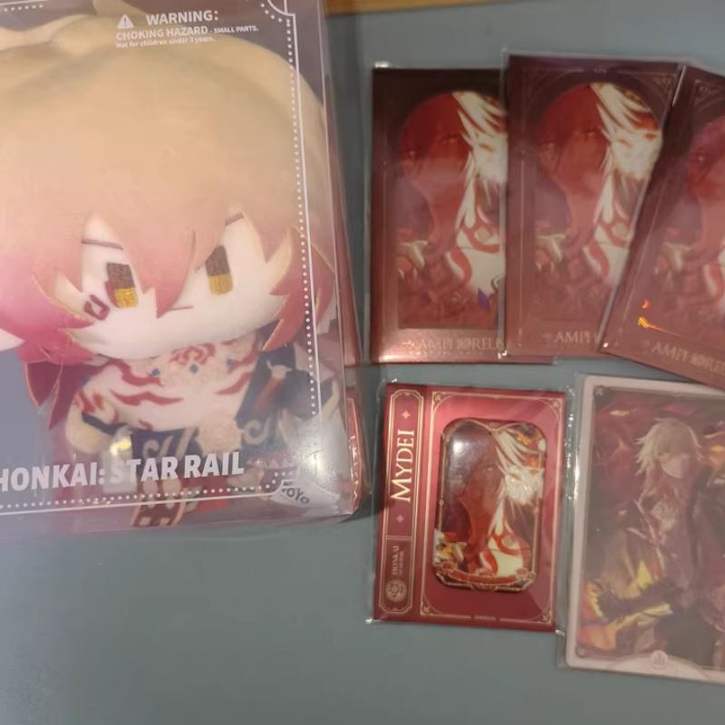 Genuine Mihoyo Game Honkai Star Rail Q-Version Serie Jing Yuan Fu Xuan Mydei Aventurine Anime Cosplay Plush Doll Plaything Mascot Present
