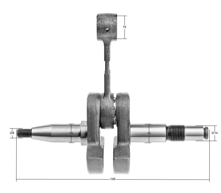 Crankshaft Husqvarna 365 8R48-549