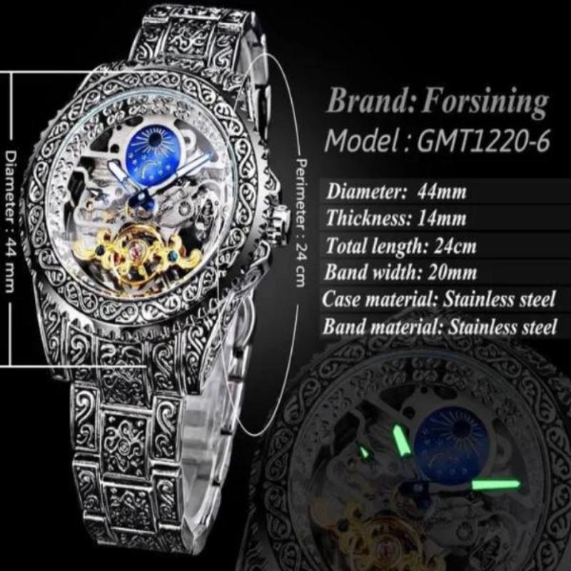 Men's Fashion and Leisure Fully Automatic Mechanical Watch Men's Watch Men's Retro Mechanical Watch