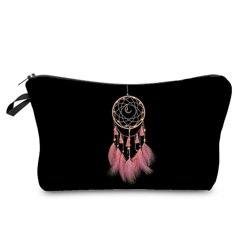 Women Dreamcatcher Print Cosmetic Bag Toiletries Organize Travel Storage Case