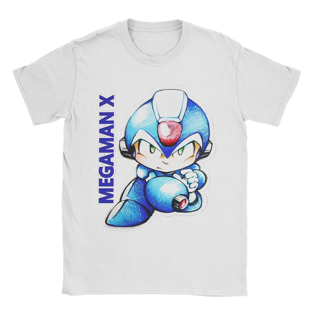 Streetwear Megaman X Zero Art T-Shirt For Men Women O-neck Short Sleeve Tops Shirts  Cotton Summer Clothing