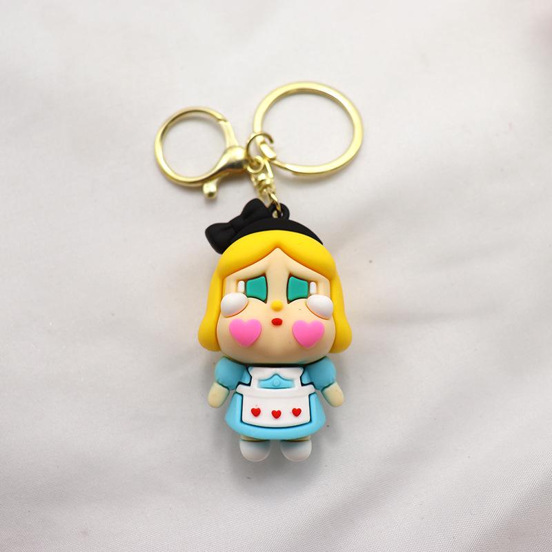Crying Baby Keychain Pendant Three-dimensional Cute Girl Schoolbag Pendant Pendant Couple Car Key Chain Cartoon