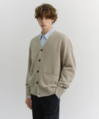 Deonseuteupomaen Boyfriend Knit Cardigan_Unisex_Udsw6A102_Oatmeal Beige