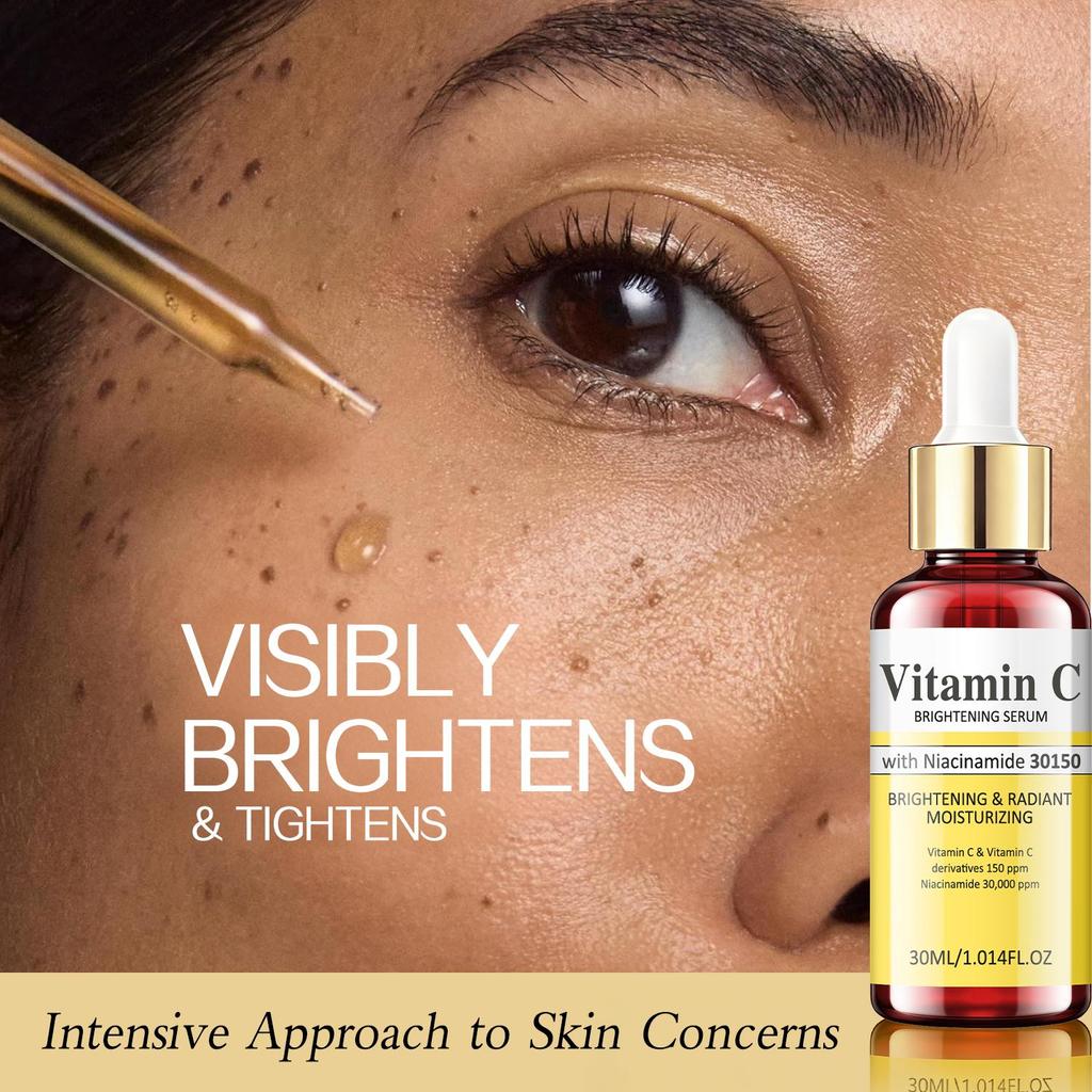 Vitamin C Brightening Serum-Minimizes Visible Signs Of Aging-Improves The Look Of Dark Spots-Supports Skin's Natural Collagen Production-30ml