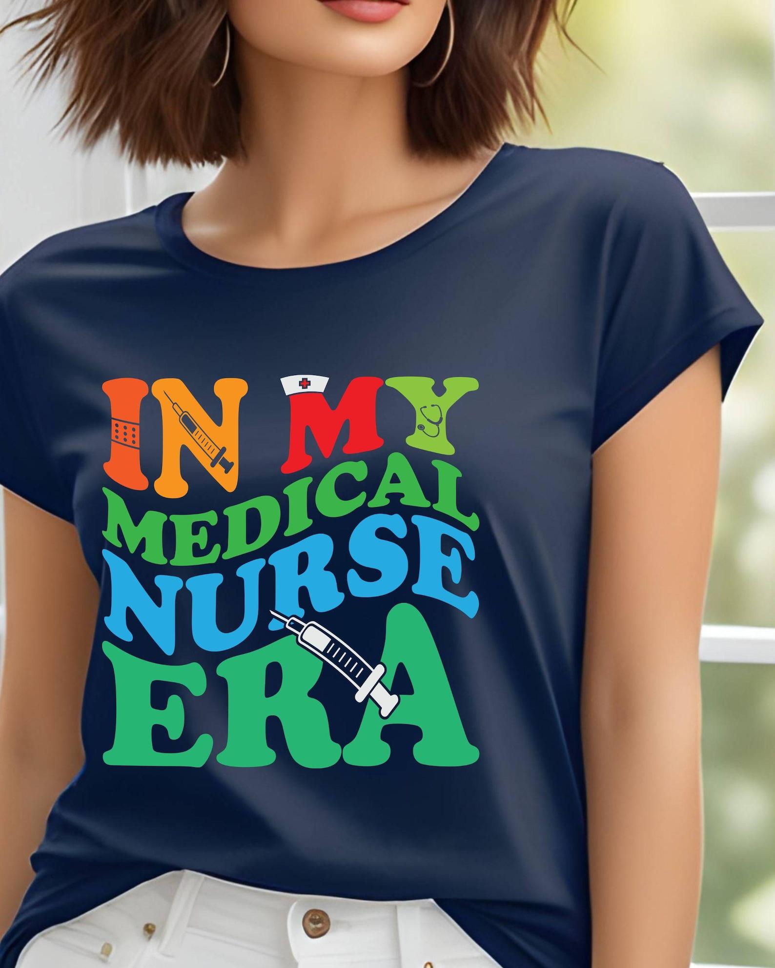 In My Medical Nurse Era T-Shirt | Nurse Graphic Tee, Syringe Graphic, 8 colors XL
