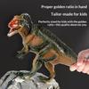 Dinosaur Toy Set For Kids Realistic Soft Rubber Animal Models Triceratops T-Rex Pterosaur Figures Ornament Doll Random Style