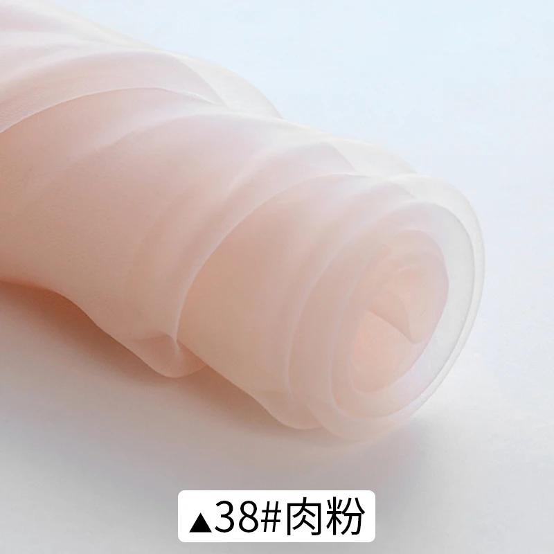 1m/2m/5m Soft Organza Mesh Fabric Making Wedding Dresses Curtain Scene Decoration Handmake DIY Sewing Fabrics TJ0031