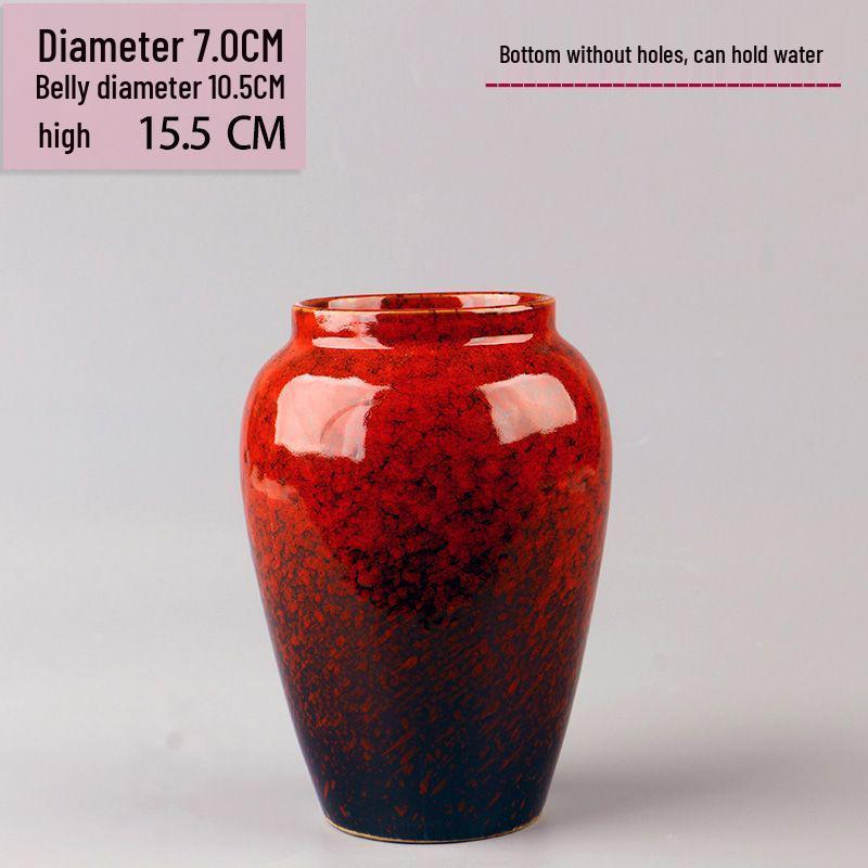 Retro čínská keramická váza: Dekorativní váza na květiny nebo pro hydroponii