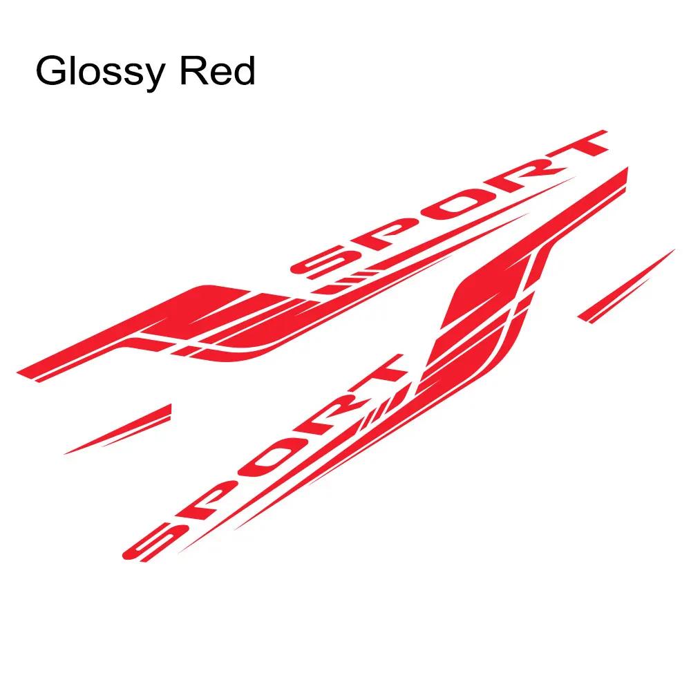 2PCS Car Door Side Stickers Waterproof Vinyl Decals Self-adhesive PVC Car Body Decoration Stickers Accessories For Honda Type-R